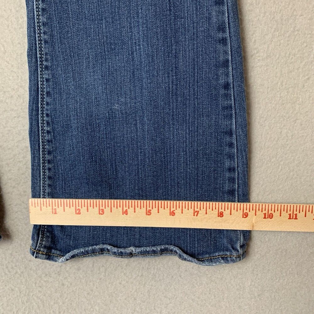 American Eagle Jeans Women Size 10 Blue Artist Stretch Bootcut Y2K Minimalist - Picture 6 of 9